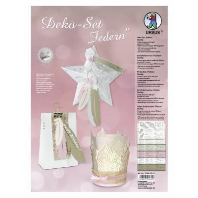 Deko-Set "Federn" Shabby