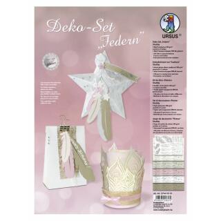 Deko-Set "Federn" Shabby