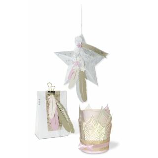 Deko-Set "Federn" Shabby