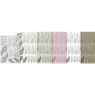 Deko-Set "Federn" Shabby