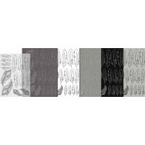 Deko-Set "Federn" Black and White