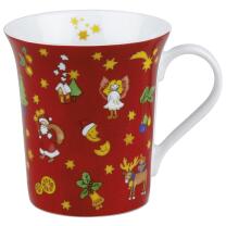 Adventskalender als Tasse - 24 Flächen zum Freirubbeln