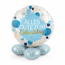 Folienballon 43 cm - Alles Gute zum Geburtstag - blau -...