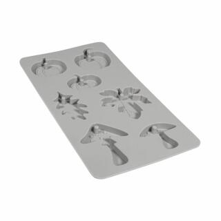 Silikon Gießform Kürbis Pilz Blatt