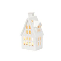 Windlicht Haus aus Porzellan 7 x 14 x 5 cm Haus 2