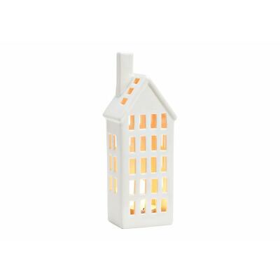 Windlicht Haus aus Porzellan 8 x 22 x 6 cm