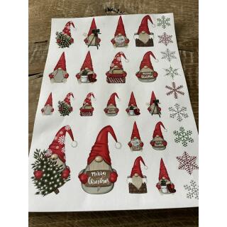 Kerzentattoos Weihnachten Wichtel
