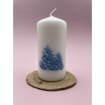 Kerzentattoos Weihnachten blau