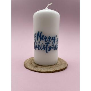Kerzentattoos Weihnachten blau