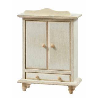 Miniatur Schrank I - Holz natur - 7,2 x 3,1 x 10,8 cm