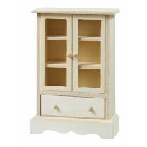 Miniatur Schrank III Vitrine - Holz natur - 7,8 x 3,2 x...