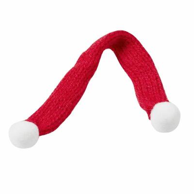 Miniatur Schal rot 15 cm, 2 Stück