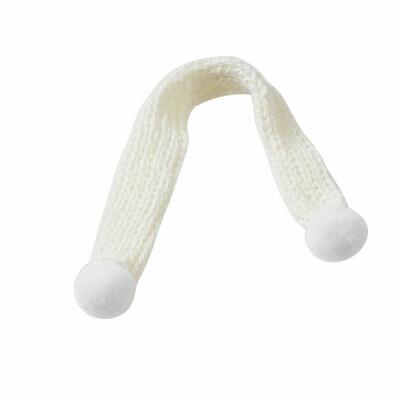Miniatur Schal beige 15 cm, 2 Stück
