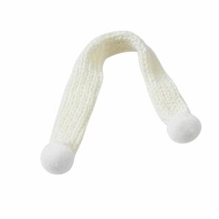 Miniatur Schal beige 15 cm, 2 Stück