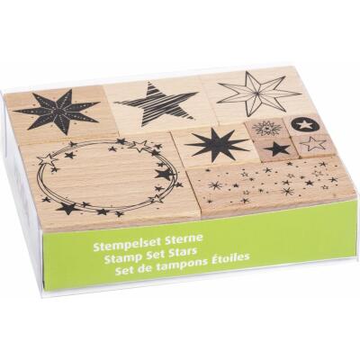 Stempelset Sterne, 10-teilig