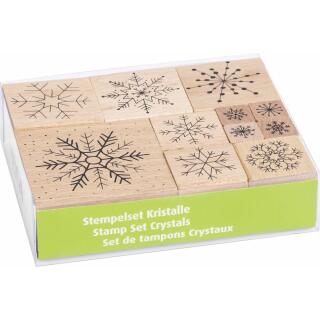Stempelset Kristalle - Eiskristalle, 11-teilig