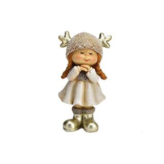Deko Winterkinder Junge und Mädchen - Auswahl Mädchen klein 9 cm