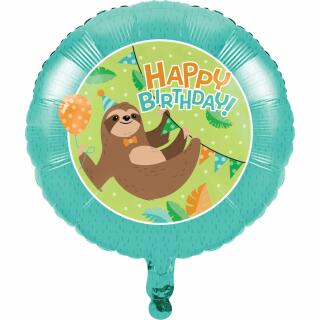 Folienballon Faultier 45 cm