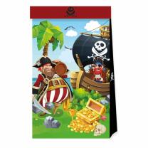 Partytüten aus Papier - Pirat - Pirate Island, 4...