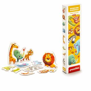 Puzzle Wildtiere "African Animals" - 16 Teile