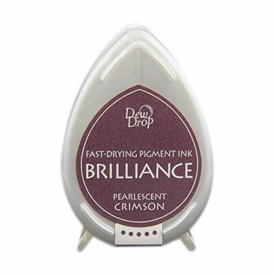 Tsukineko Stempelkissen Dew Drop Brilliance (BD-62) Pearlescent Crimson