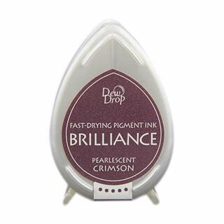 Tsukineko Stempelkissen Dew Drop Brilliance (BD-62) Pearlescent Crimson