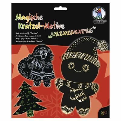 Magische Kratzel-Motive - Kratzbilder "Weihnachten"