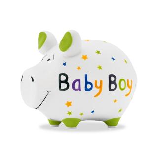 Sparschwein - Baby - Boy -  ca. 12 cm x 9 cm