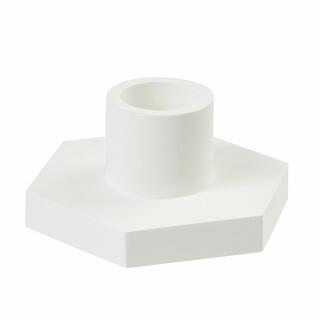 Kerzenhalter sechseckig ca. 9 x 8 x 4  cm aus Keraflott für Stabkerzen - handmade