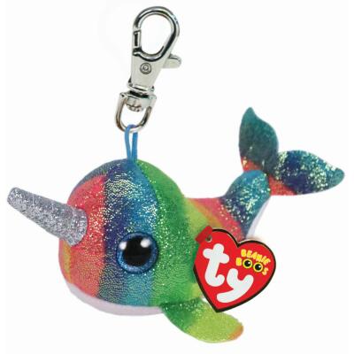 Ty Beanie Boos Clip Anhänger - Narwal Nori 8,5 cm