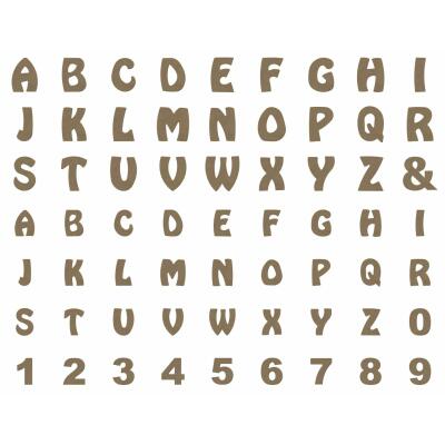 Gomille Holzbuchstaben - Zahlen - Zeichen