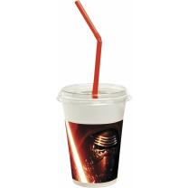 Star Wars Force Awakens - Becher mit Deckel und...