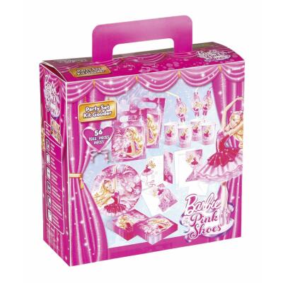 Barbie Pink Shoes Party-Set, 56-teilig