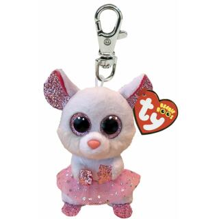 Ty Beanie Boos Clip Anhänger - Maus Nina  8,5 cm