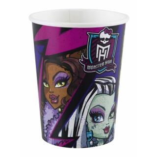 Pappbecher Monster High 2, 8 Stück