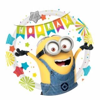 Minions - Despicable Me - Pappteller, 8 Stück