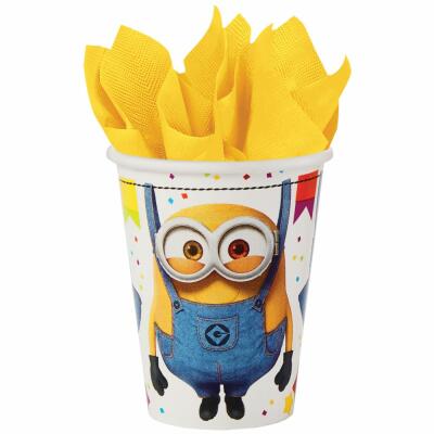 Minions - Despicable Me - Pappbecher, 8 Stück