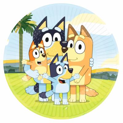 Bluey - Pappteller, 8 Stück