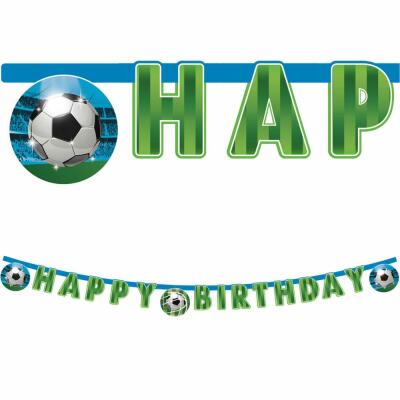 Fußball Soccer Fans  - Girlande Happy Birthday