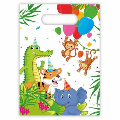 Partytüten Dschungel Party - Affe Löwe Zebra, 6 Stück