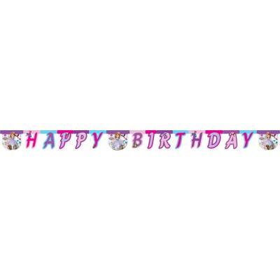 Prinzessin Sofia the First - Girlande Happy Birthday