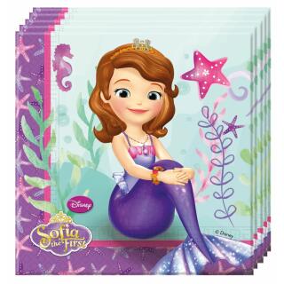 Servietten Sofia the First - Pearl of the sea, 20 Stück