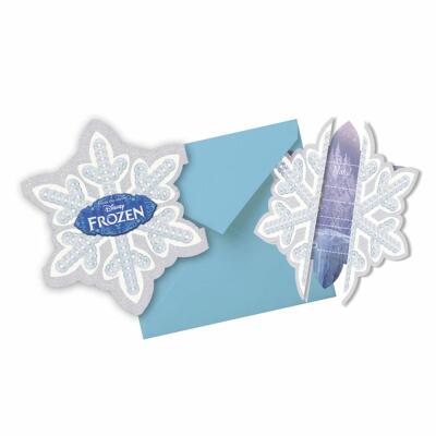 Frozen die Eiskönigin Einladungskarten - Ice Skating, 6 Stück