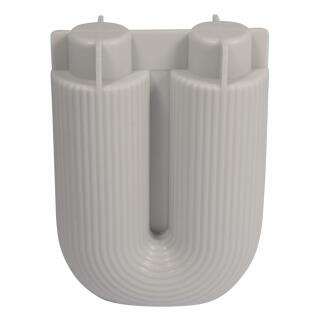 Silikon Gießform Vase U-Form geriffelt