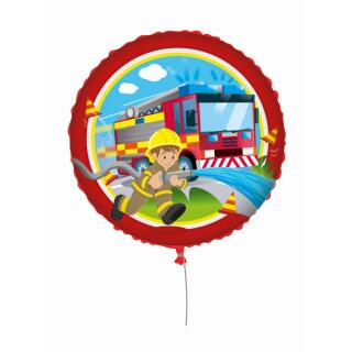 Folienballon Feuerwehr firefighters  46 cm