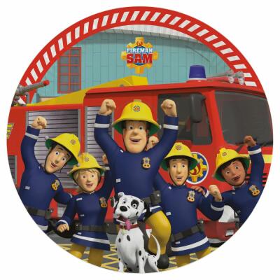 Feuerwehrmann Sam - Pappteller, 8 Stück - Design 2023