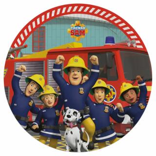 Feuerwehrmann Sam - Pappteller, 8 Stück - Design 2023