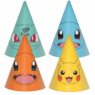 Pokemon Party-Hütchen, 8 Stück