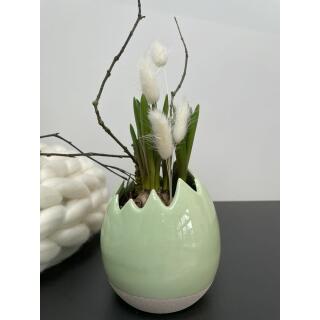 Blumentopf Ei aus Keramik