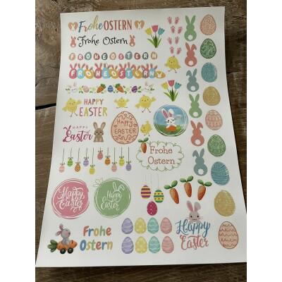 Kerzentattoos Ostern pastell
